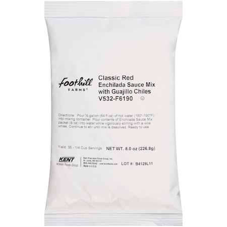 Foothill Farms Reduced Sodium Enchilada With Chiles Sauce Mix 8 oz. Packet, PK8 V532-F6190